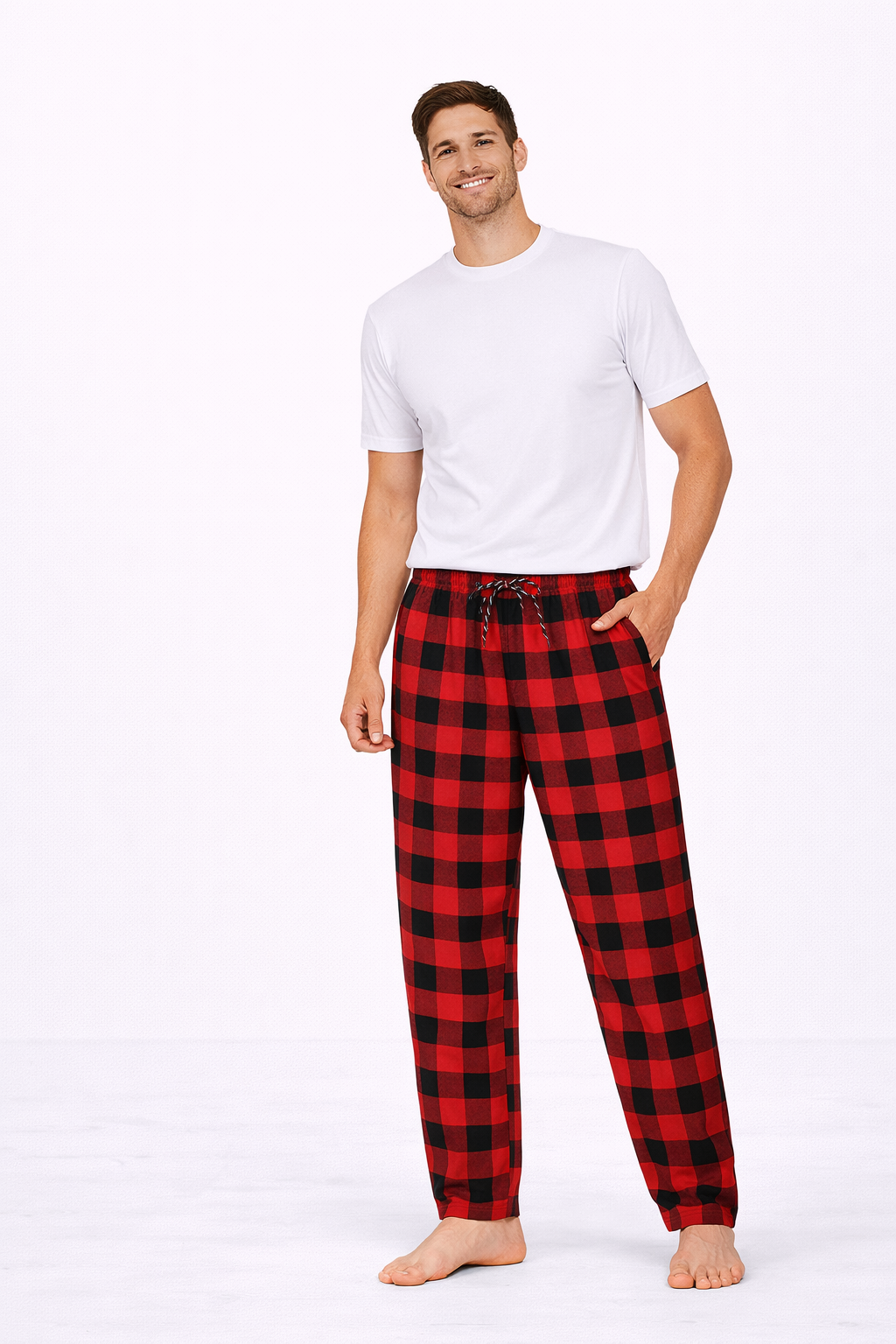 Red Check Cotton Lower - Image 2