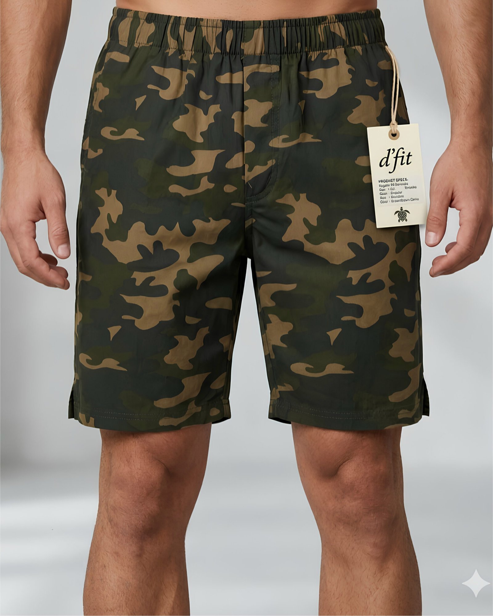 Army Print Bermuda