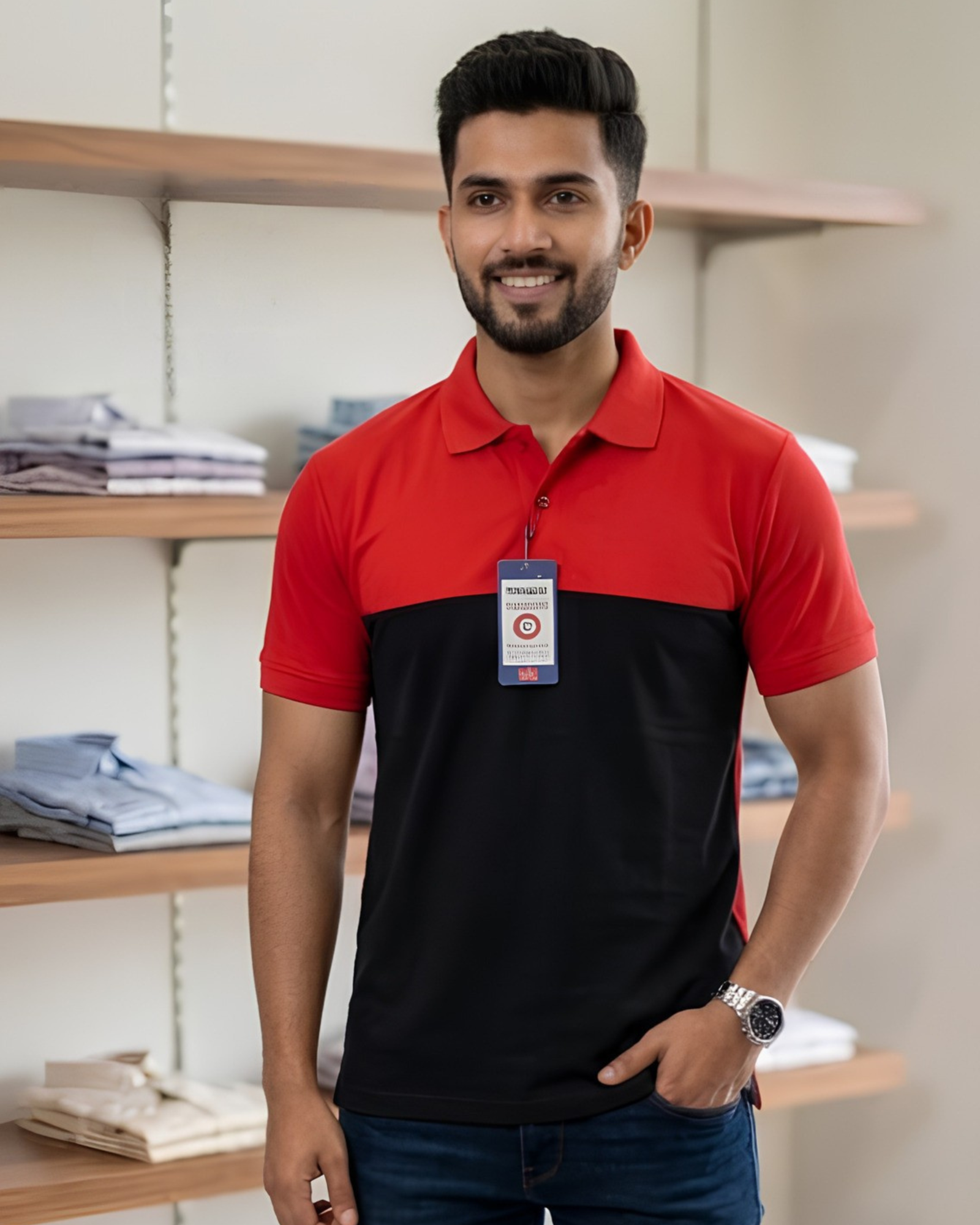 I Star Dry Fit T-shirt Red-Black